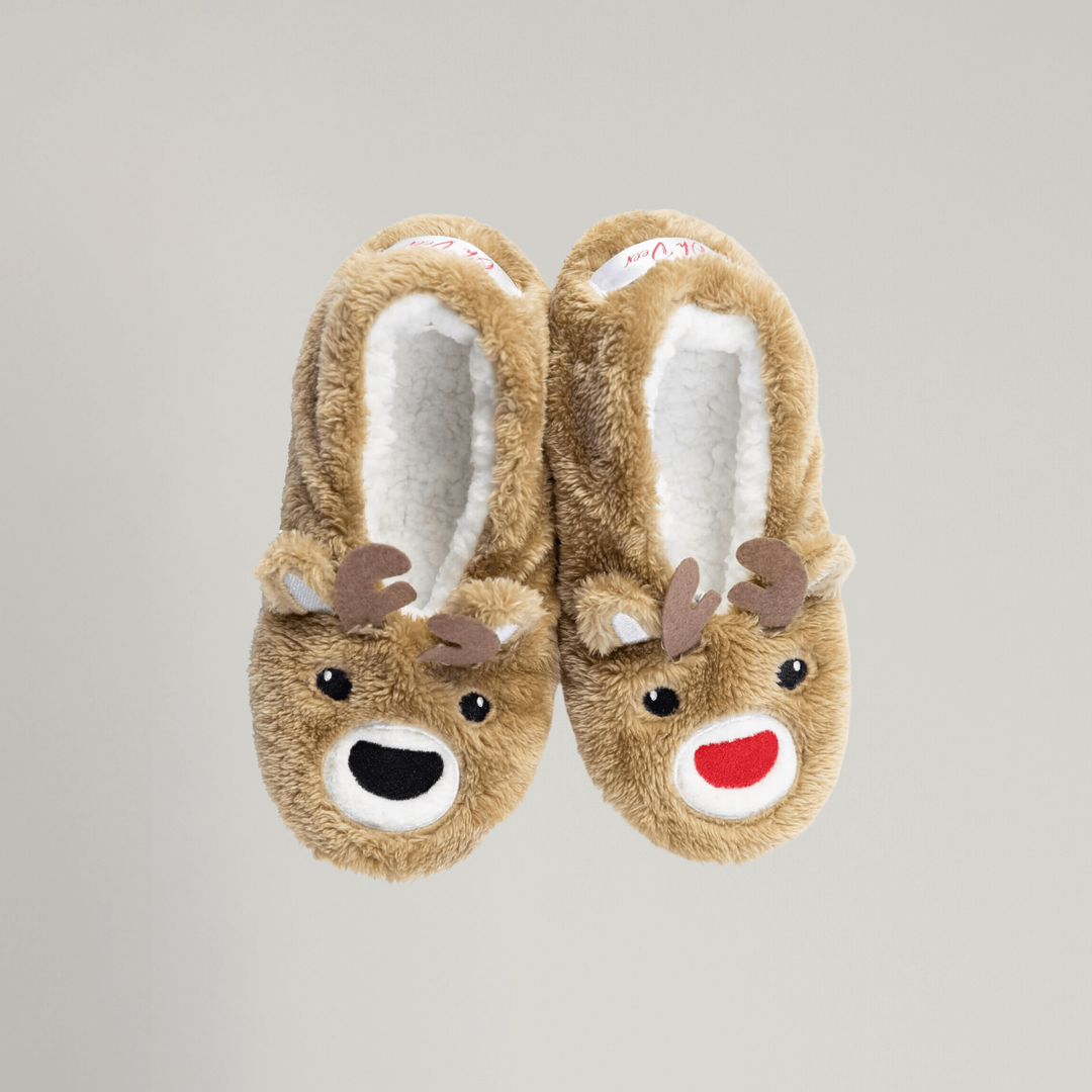 Oh, Deer Christmas Reindeer Footsies