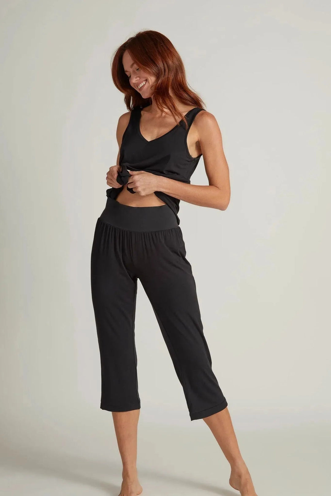 Bamboo Capri Pants, Soft Loungewear Pants