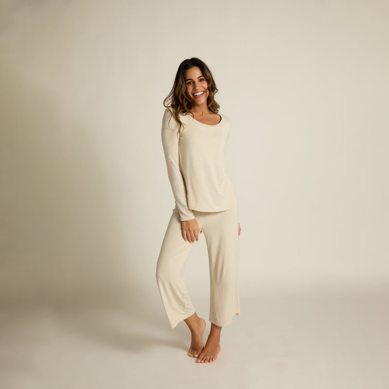Wide-Leg Capri Pant