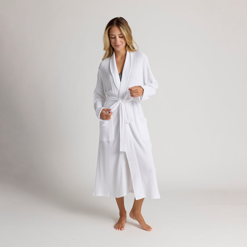Cotton + Bamboo Waffle Robe