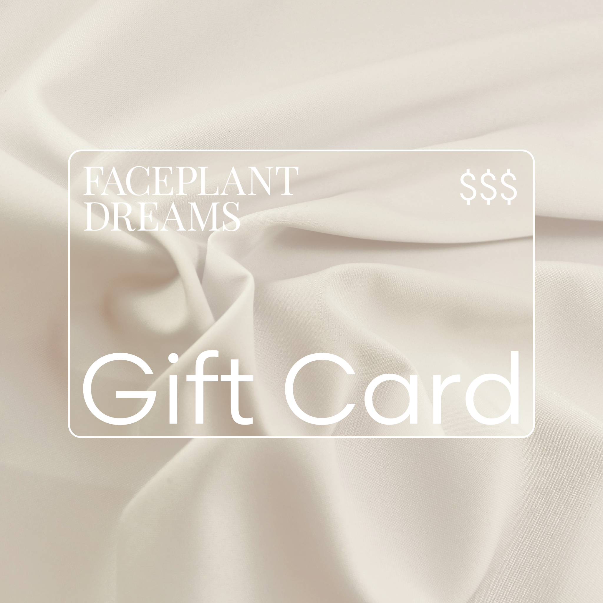 Faceplant Digital Gift Card - Delivered via email within minutes of purchase.