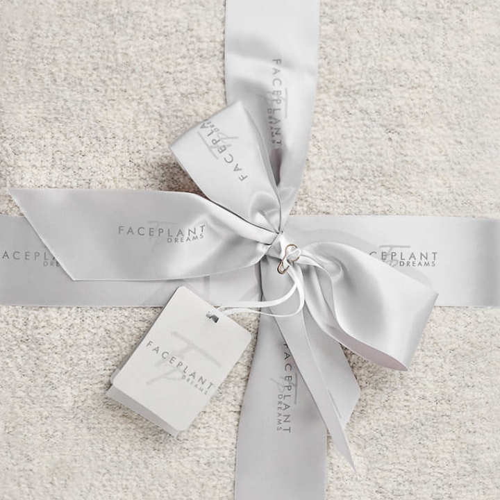 Plush throw blanket adds warmth to your bed or couch.