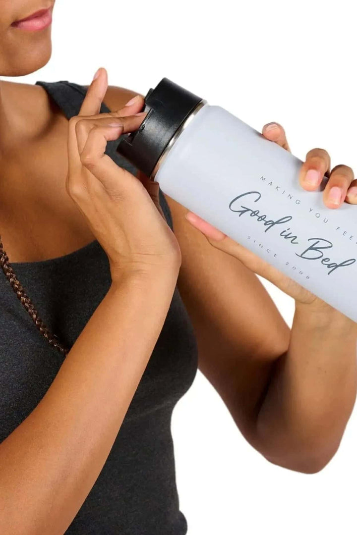 "Good in Bed" Water Flask - Faceplant Dreams