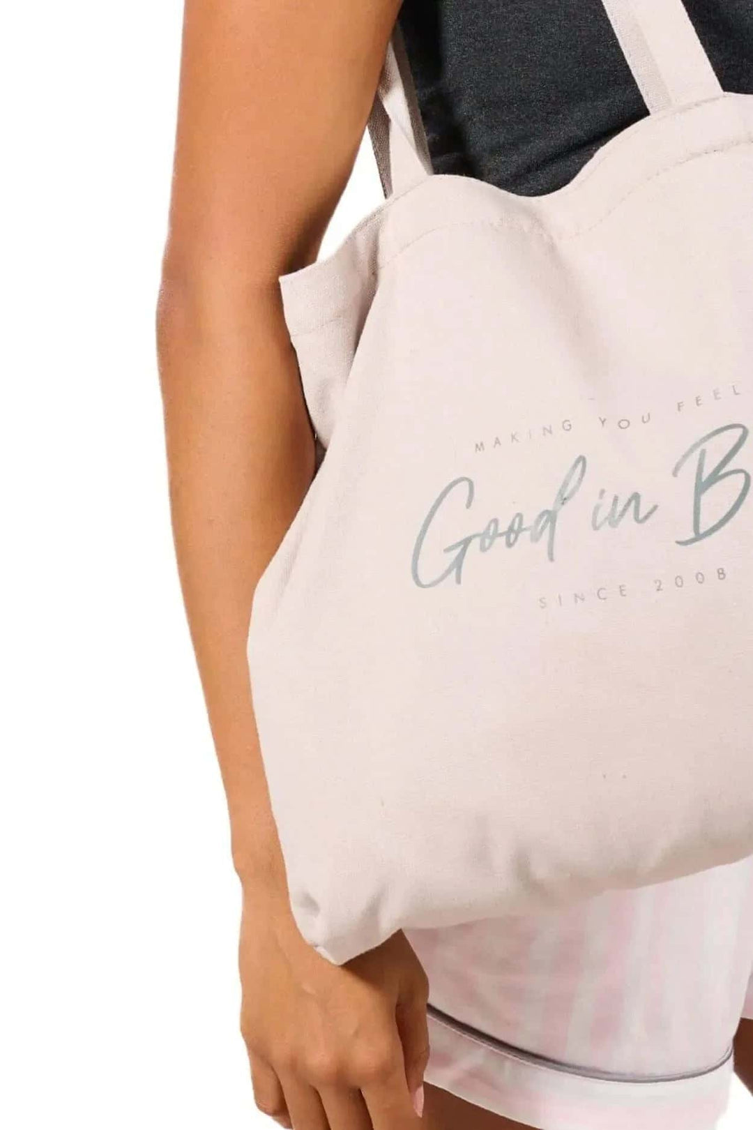 "Good in Bed" Canvas Tote - Faceplant Dreams