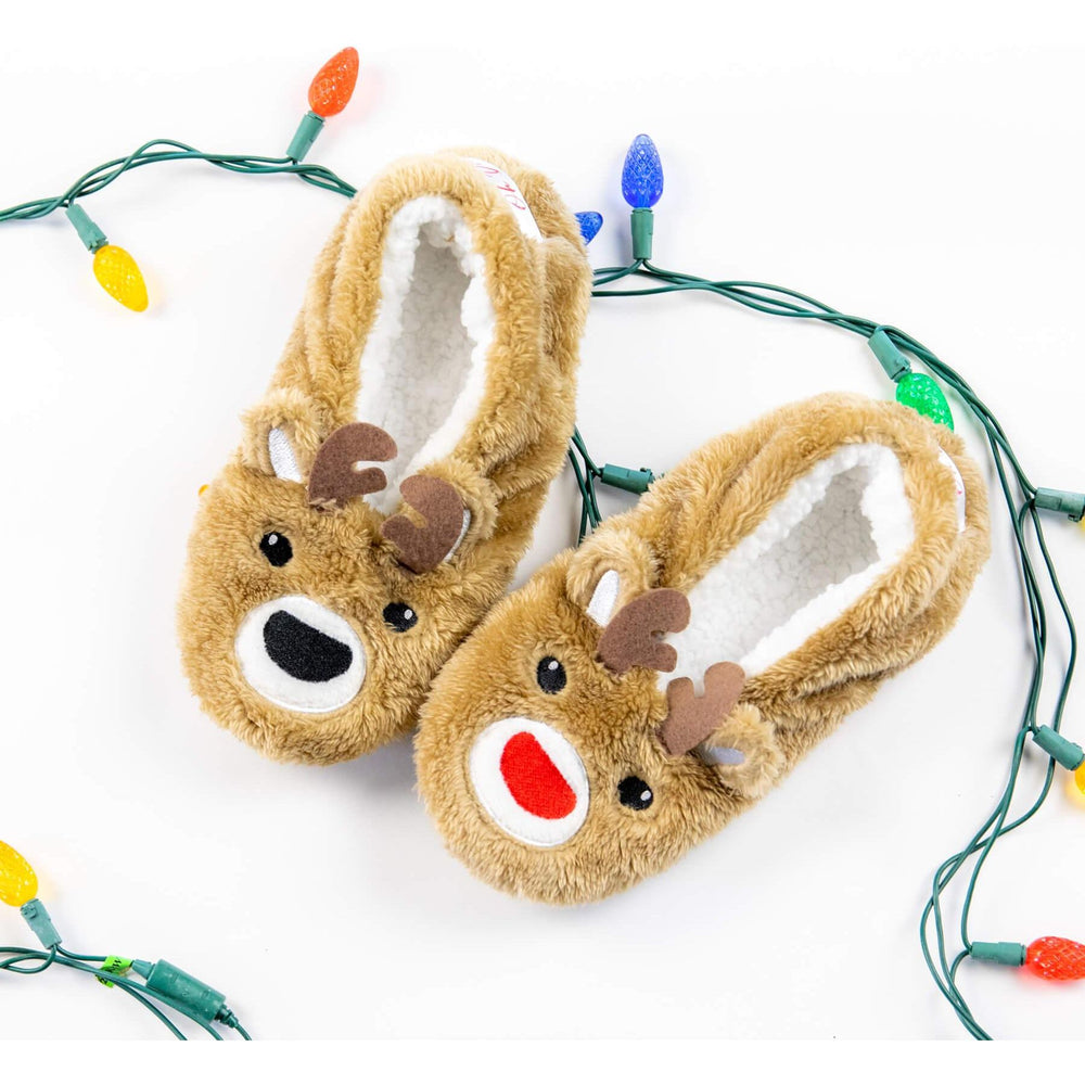 Oh, Deer Christmas Reindeer Footsies - Faceplant Dreams