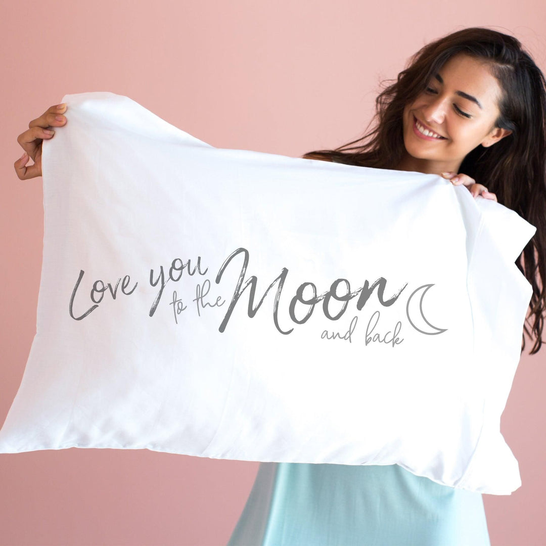 I Love You to the Moon and Back - Pillowcase - Faceplant Dreams