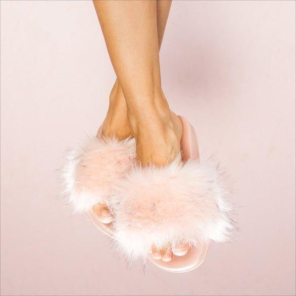 Fuzzy Slides - Pink - Faceplant Dreams