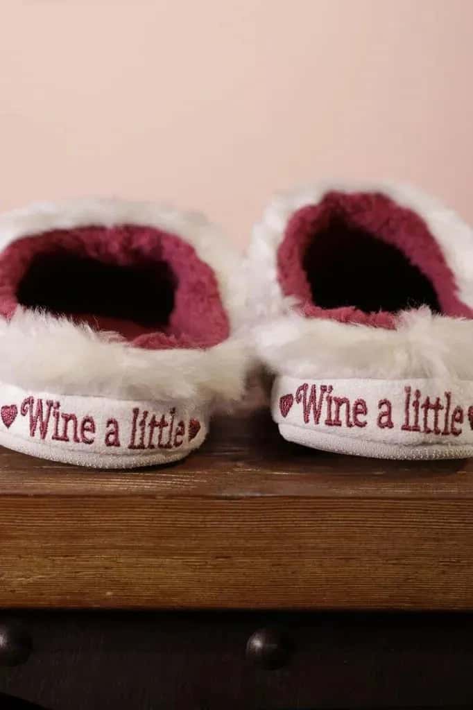 Wine a Little - Classic Slippers - Faceplant Dreams