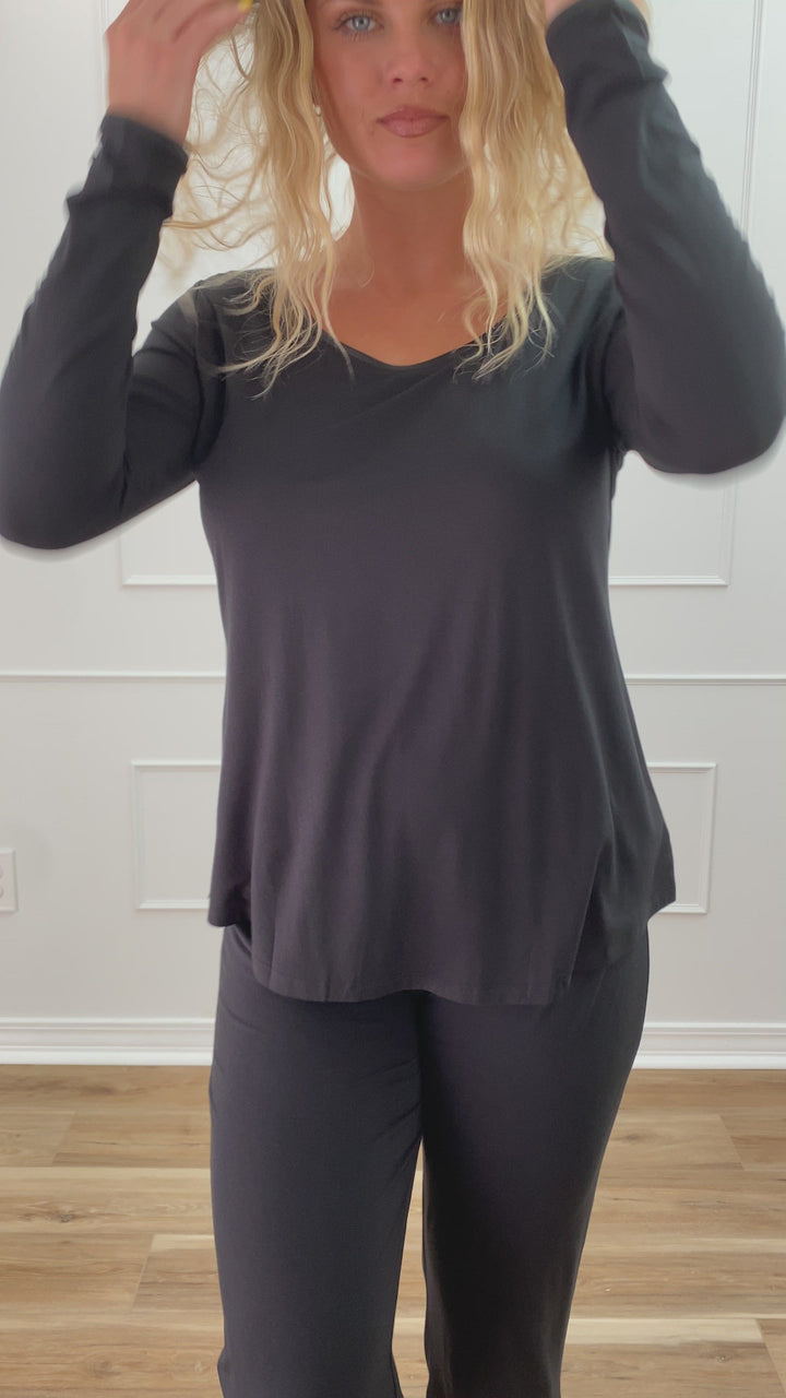 Faceplant Bamboo Long Sleeve Pajama Shirt